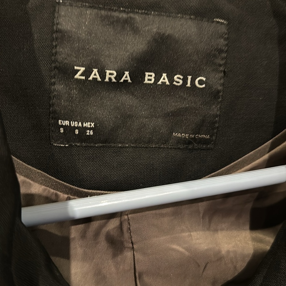 Zara Basic Women's Double Breasted Black Trench C… - image 8